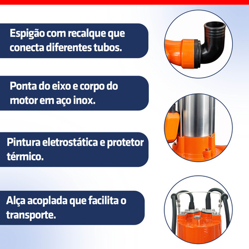 Bomba Limpa Fossa, Barro, Lodo, Água Bsdt1500 Intech Machine