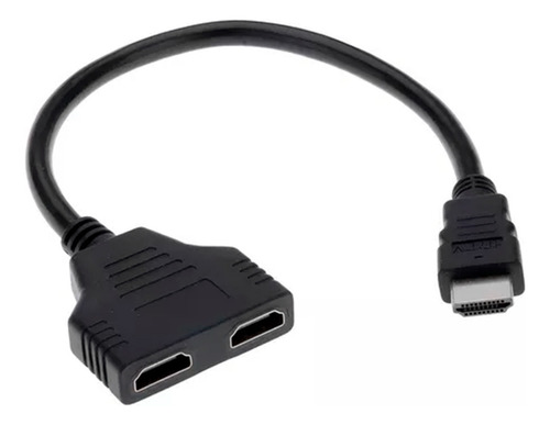 Cabo Hdmi 1x Hdmi (macho) Para 2x Hdmi (fêmea) 20cm