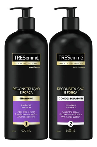 Tresemmé Shampoo E Condicionador Reconstrução E Força 650ml