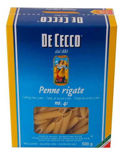 Pasta Marinter De Cecco Penne Rigate N.41 caja 454g