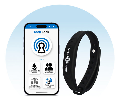 Pulsera Rfid Para Cerradura Tock Lock (pack 5) Color Negro