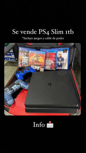 Playstation 4 Slim 1tb - Unico Dueño, Excelente Estado.