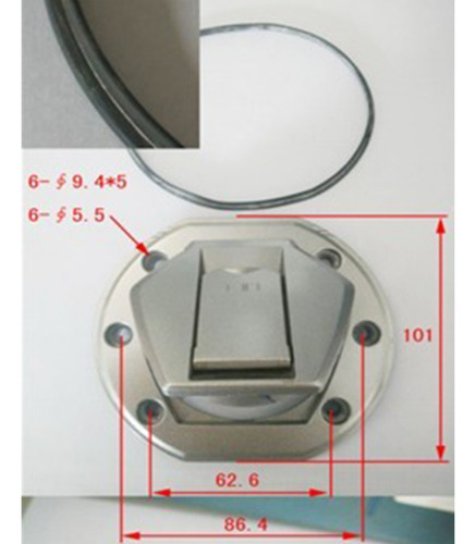 Tapa De Tanque Para Bajaj Pulsar Ns 200 W Standard