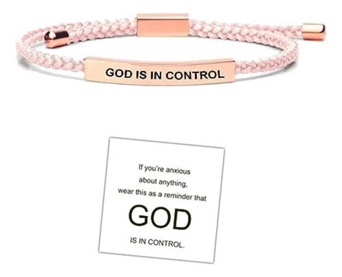 Pulsera Inspiradora Tube Bracelet Dios Está En Control