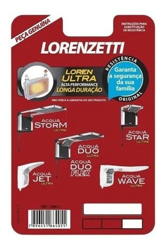 Resistencia Ducha Eléctrica Acqua Storm/star Lorenzetti