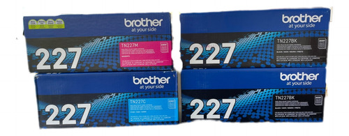 Pack Toner Brother, 2 Tn227bk, 1 Tn227c, 1 Tn227m Originales Negro