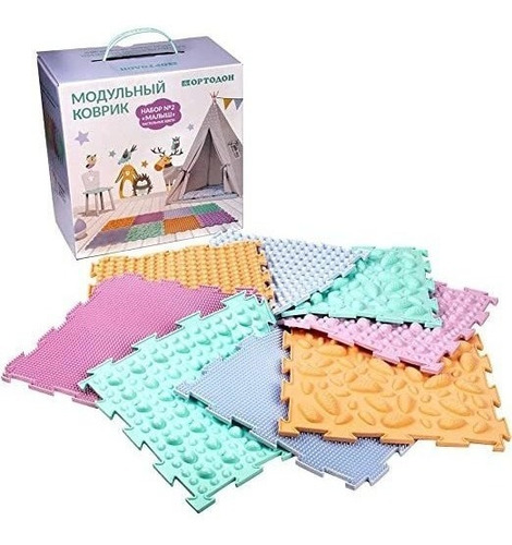 Baby Pastel Modular Mat Set De Sensory Mat Masaje Juego Est.