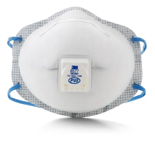 Respirador Mascarilla 3m P95 8577 Con Valvula Caja 10 Unid