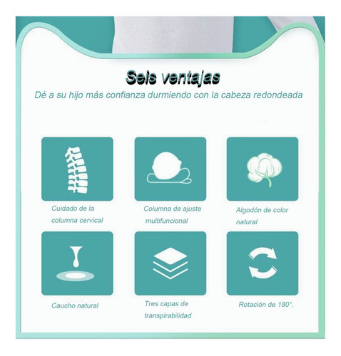 . Almohada Bebe Prevenção Da Síndrome Da Cabeça Plana
