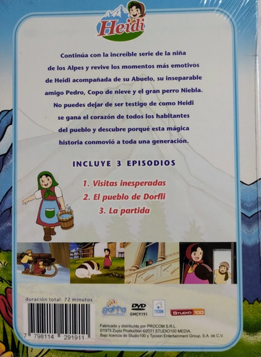 Infantil Heidi Dvd Nuevo Como Lo Viste En La Tele Vol.6