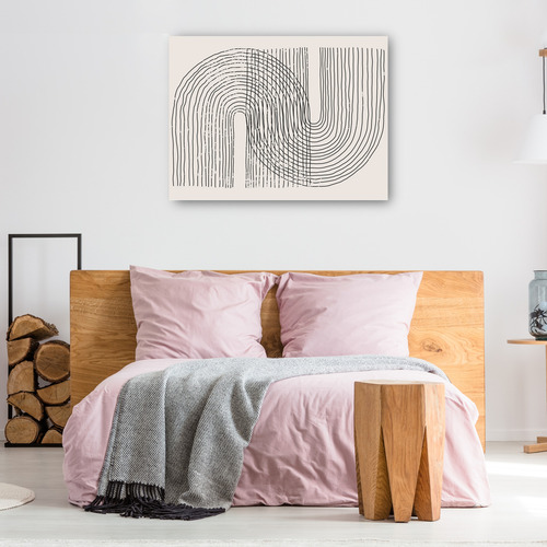 Cuadro Decorativo -mod Black Rainbow Líneas