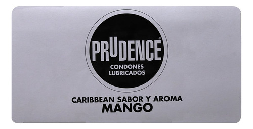 Prudence Caribbean Sabor Y Aroma Mango Caja Con 100 Pzas