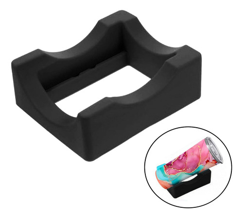 2 Cuna Para Tazas Con Soporte Para Vaso Con Ranura Negro
