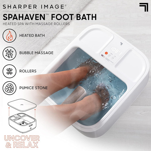 Masajeador Pies Sharper Image Hydro Spa Pantalla Lcd Rodillo