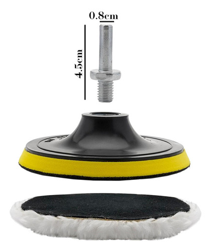 Aplicador De Cera Para Carros M10 De 13 Cm De Diâmetro