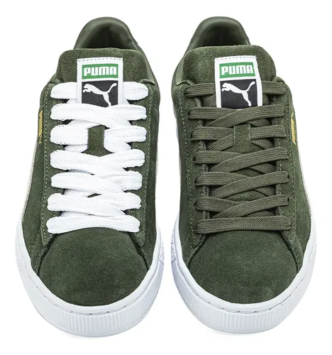 Puma suede verde oliva deals