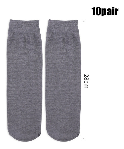 10 Pares De Calcetines Casuales De Algodón Para Hombre, De T