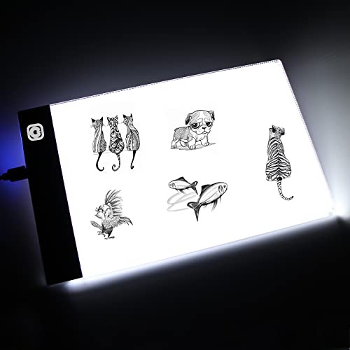Flip Book Kit Con Light Pad - A5 Led Light Board / Box & 320