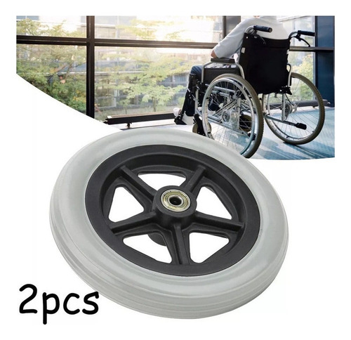 Ruedas Delanteras Para Silla De Ruedas De 8 Pulgadas, 2 Piez