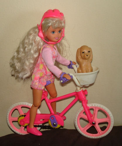 Barbie Stacie Muñeca Articulada Bicicleta Original Mattel#25