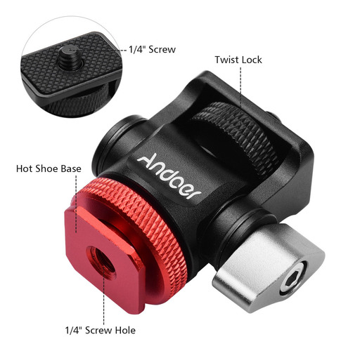 Adaptador Mini Monitor Montaje Tripode Cabeza Fría Zapata An