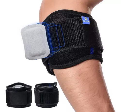 ABYON Codera de compresión de grado médico (paquete de 2) Codera para  tendinitis y codo de tenista, artritis, codo de golf, transpirable y de  apoyo