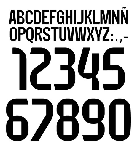 Tipografía Real Madrid 25/26 Negro Único