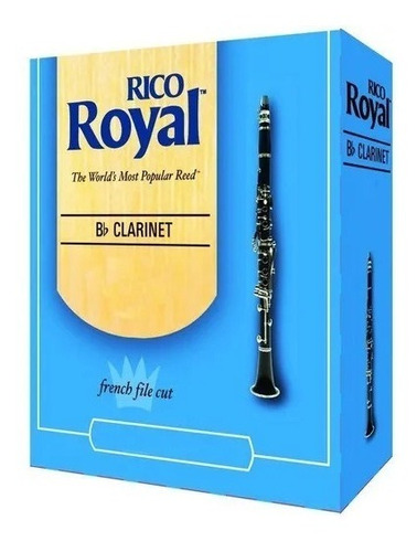 Palheta Clarinete 1 Rico Royal Caixa 10 Un 04712