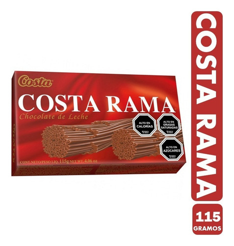 Chocolate Costa Rama De Leche 115 G