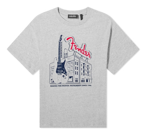 Fender Remera Fabrica De Guitarras Unica