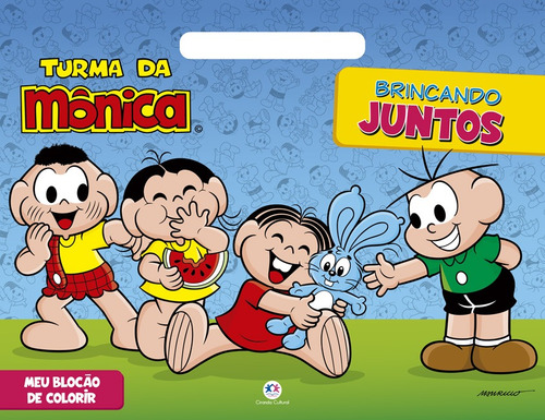 Turma Da Mônica - Brincando Juntos, De Blanca Alves Barbieri, Paloma. Série Meu Blocão De Colorir Ciranda Cultural Editora E Distribuidora Ltda., Capa Mole Em Português, 2021