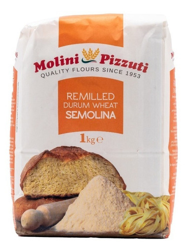 Semola Trigo Duro Italiano 1 Kg Molini Pizzuti