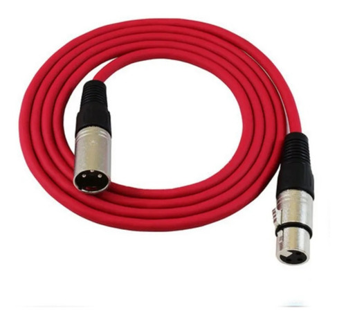 Cable 3 Pin Xlr Macho Hembra Audio Micrófono Plug Djs 1.5mts