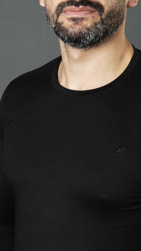 Imagen 2 de 2 de Remera Manga Larga Gamuzada No End 38222 Hombre