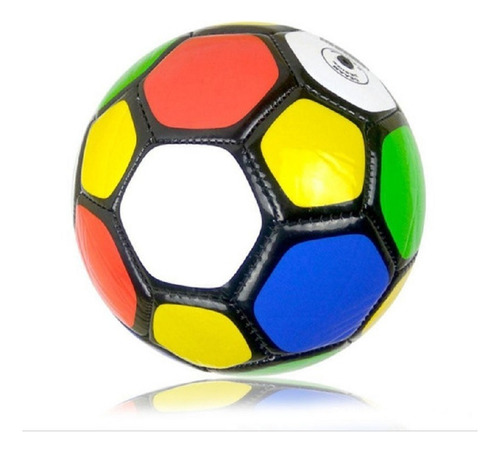 Pelota De Futbol De Colores Con Orillos Negros Ak Sport 