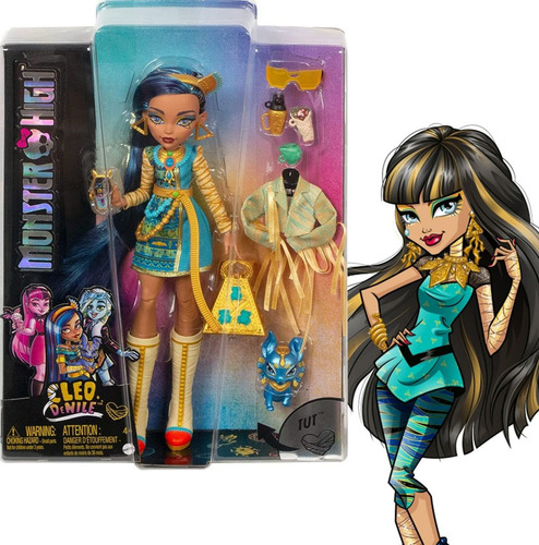 Boneca Monster High Cleo De Nilo de 27 cm - Acessorios 2022