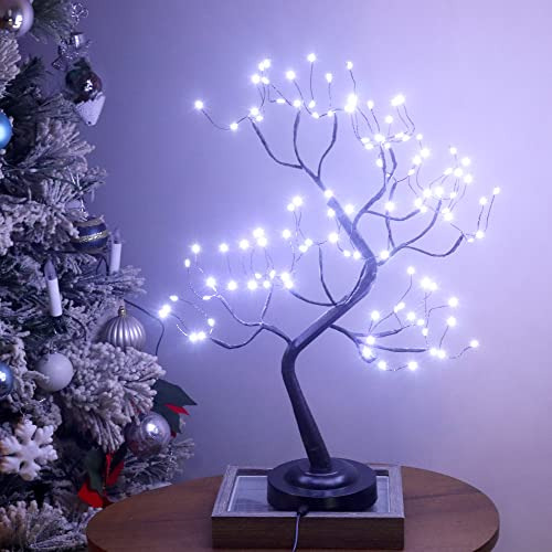 Fuchsun Lámpara De La Mesa Árbol De La Luz De La Mesa B25h7