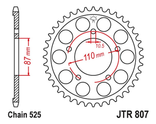 Imagen 3 de 8 de Transmision Jt Sprocket 525 Suzuki Bandit 400 Beitia Motos