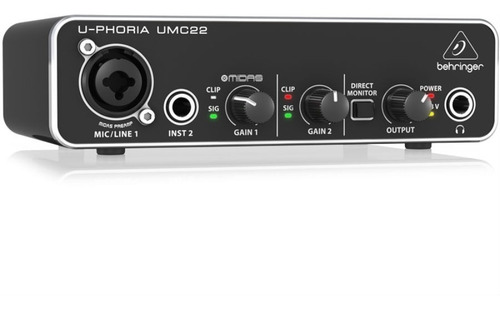 Behringer U-phoria Umc-22 Interface Usb Con Preamp Midas