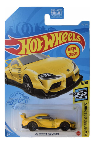 Hot Wheels Toyota Gr Supra, [amarillo] 178/250 Speed Graphi.