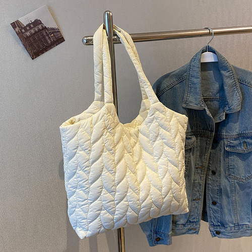 Bolsos Acolchados Para Mujer Con Hilo De Bordar De Nylon, To