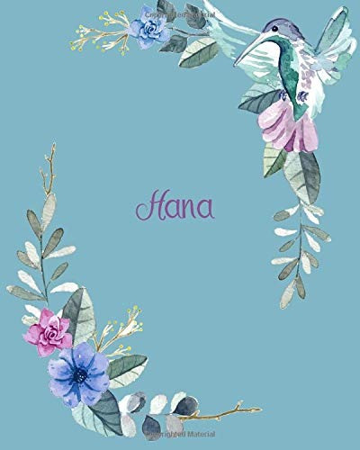 Hana 110 Pages 8x10 Inches Classic Blossom Blue Design With 