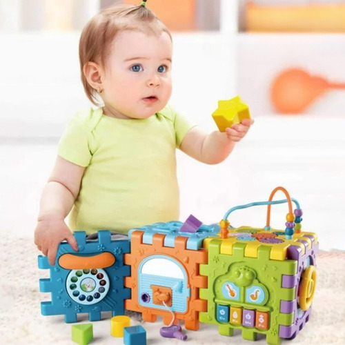 Cubo De Actividades 6 En 1coloridos Juguetes Sensoriales