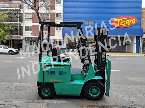 Autoelevador Eléctrico Mitsubishi 1500 Kg 3 Mts Bateria Nuev