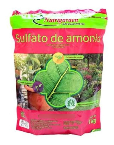 Sulfato De Amonio, Fertilizante Inorgánico En Polvo  2kg