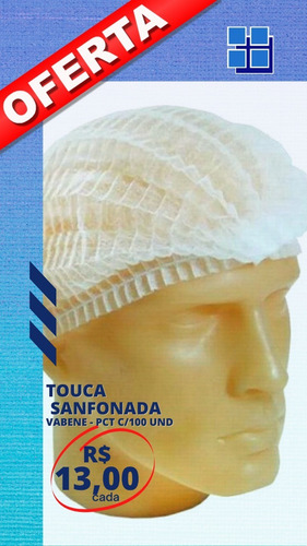 Touca Descartáveltnt Pct C/100 Unid