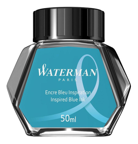 Tinta Para Caneta Tinteiro Waterman Inspired Blue 50ml