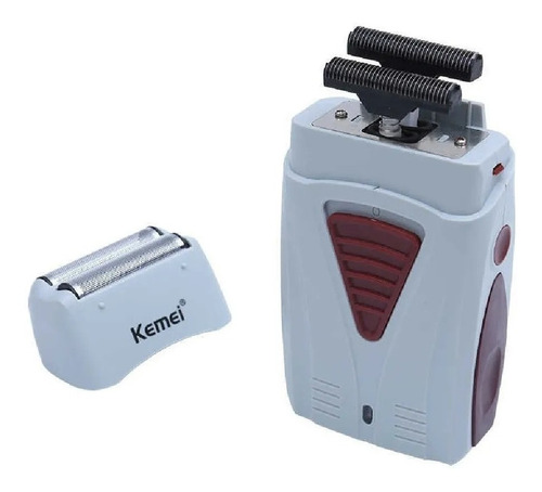 Afeitadora Kemei KM-3382 blanca 220V