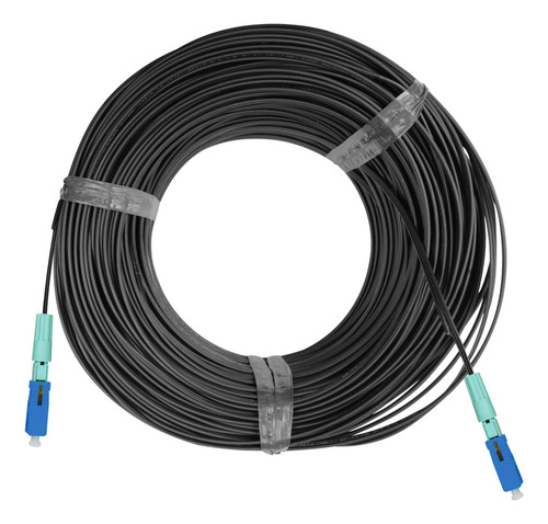 200 Metros Cabo Fibra Óptica 1fo Conectorizado Rosca Sc Upc