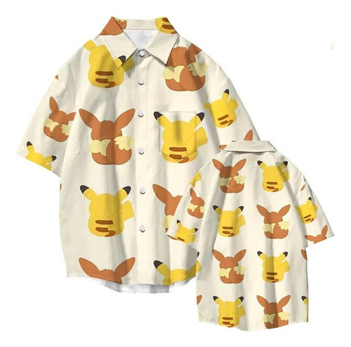 Camisa Pikachu & Eevee Collage Pokemon Anime Manga